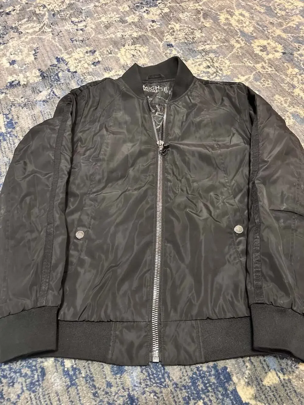 Michael Kors Bomber Jacket Size S Black